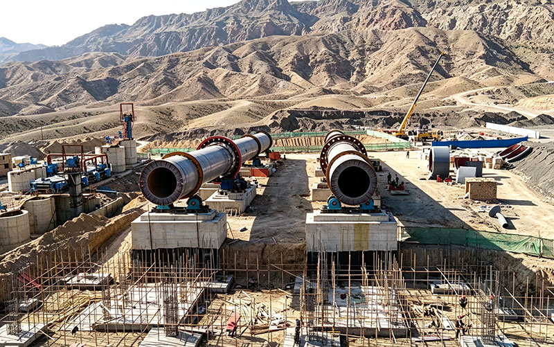 Φ3.5×75m Lime Rotary Kiln – 400 TPD – Site Construction in Ningxia